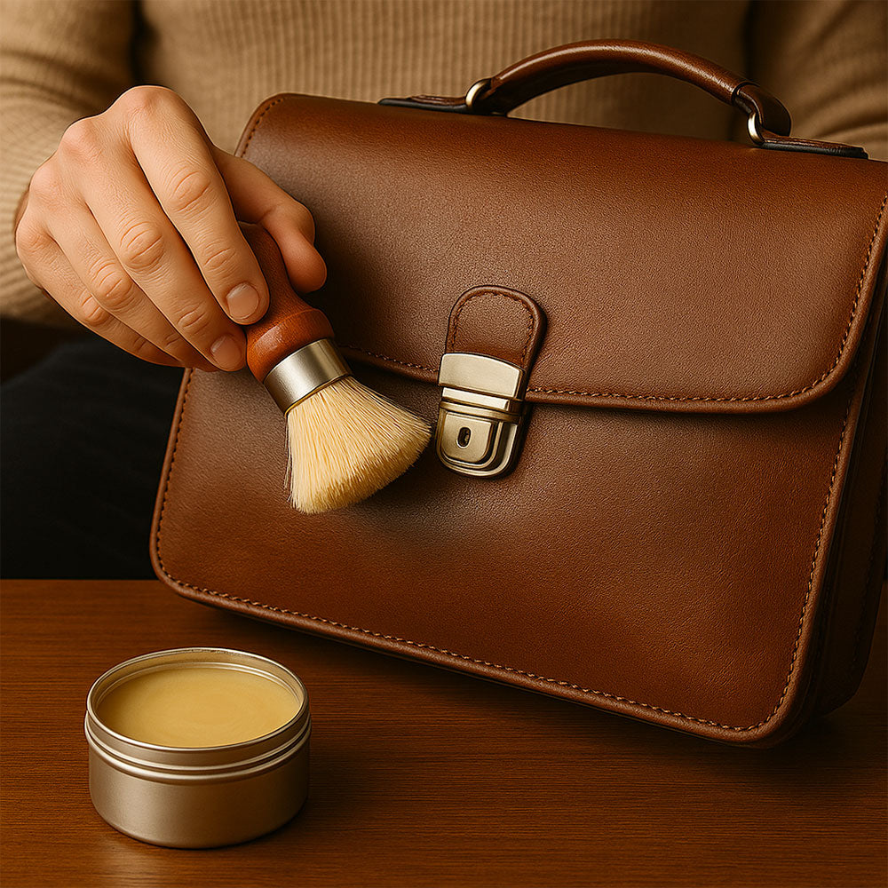 Prírodný leštiaci balzam na kožu : ochrana a lesk