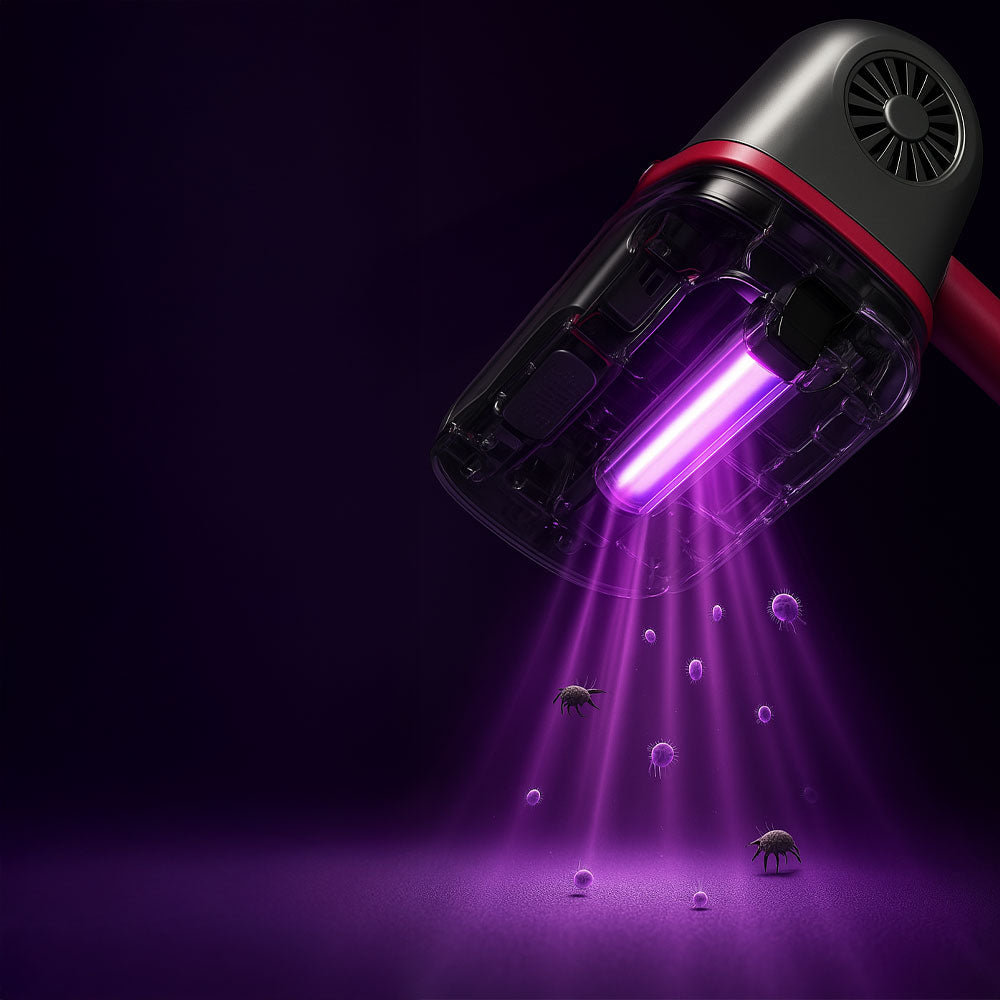 Bezdrôtový UV-C vysávač na matrace – Hĺbkové čistenie bez alergénov