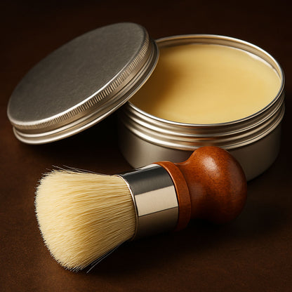 Prírodný leštiaci balzam na kožu : ochrana a lesk