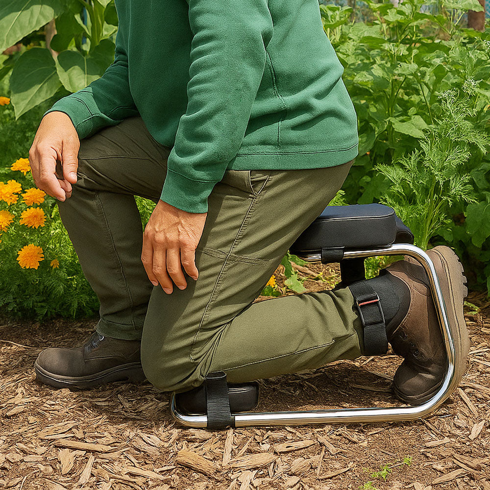 Kľakacia sedačka Kneeseat™ – revolúcia pre záhradu, stavbu aj domáce práce